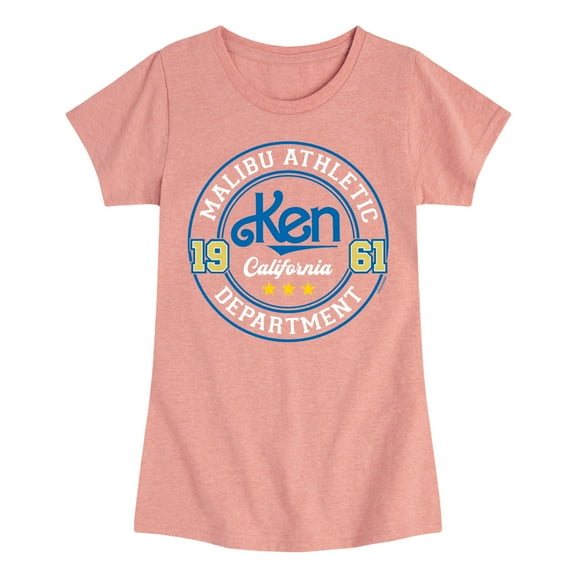 Barbie - Malibu Athletic Dept Ken - Girls Fitted Short Sleeve Graphic T-Shirt