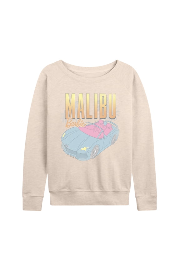 - Malibu Beach Car - Women's French Terry Long Sleeve Pullover