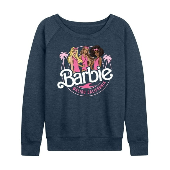 Barbie - Malibu California - Beach Buddies - Women's Lightweight French Terry Long Sleeve Shirt