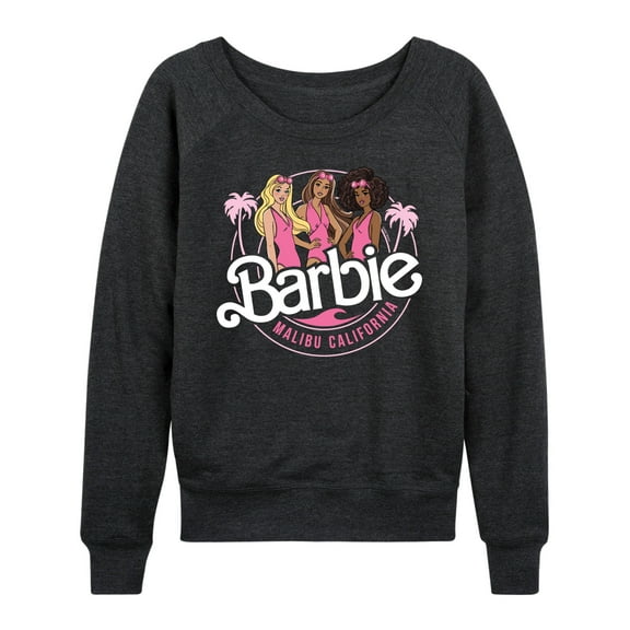 Barbie - Malibu California - Beach Buddies - Women's Lightweight French Terry Long Sleeve Shirt