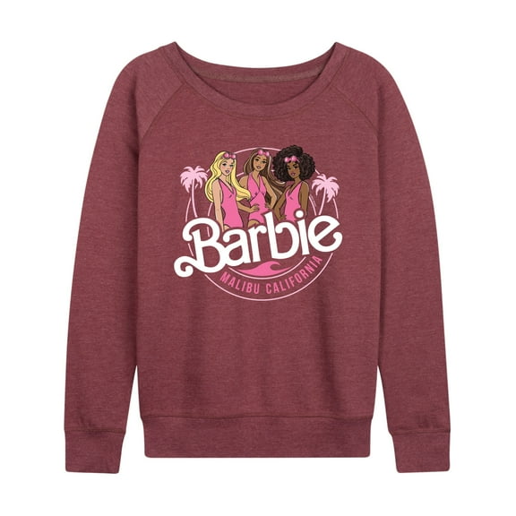 Barbie - Malibu California - Beach Buddies - Women's Lightweight French Terry Long Sleeve Shirt