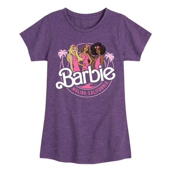 Barbie - Malibu California - Friends - Toddler And Youth Girls Raglan Graphic T-Shirt