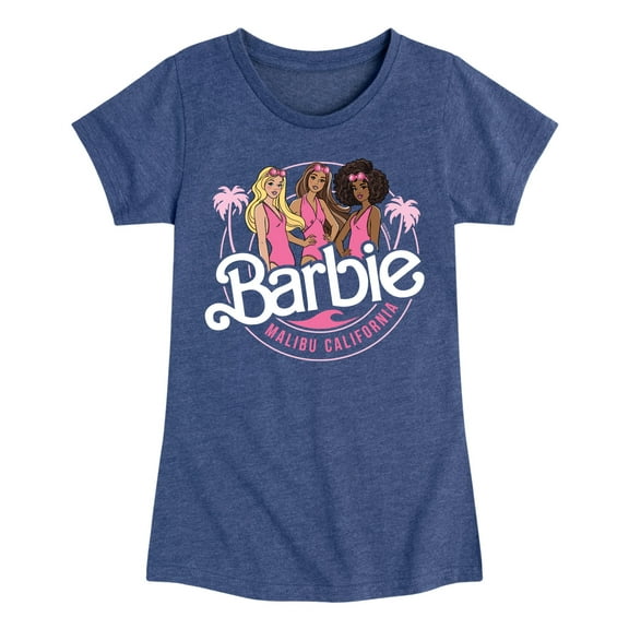 Barbie - Malibu California - Friends - Toddler And Youth Girls Raglan Graphic T-Shirt