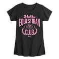 thumbnail image 1 of Barbie - Malibu Equestrian Club - Toddler And Youth Girls Fitted Short Sleeve Graphic T-Shirt, 1 of 4