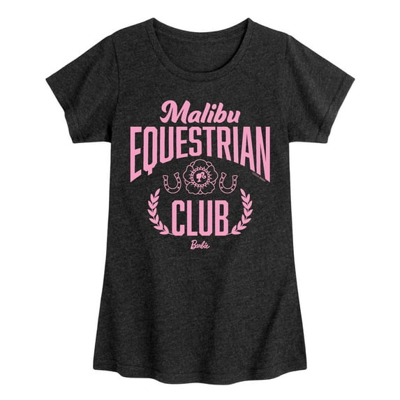 Barbie - Malibu Equestrian Club - Toddler And Youth Girls Fitted Short Sleeve Graphic T-Shirt