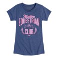thumbnail image 1 of Barbie - Malibu Equestrian Club - Toddler And Youth Girls Fitted Short Sleeve Graphic T-Shirt, 1 of 4