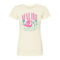 thumbnail image 1 of Barbie - Malibu Social Club - Juniors Fitted Short Sleeve Graohic T-Shirt, 1 of 4
