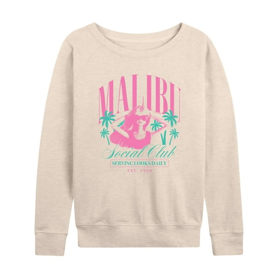 Barbie - Malibu Social Club - Women's French Terry Long Sleeve Shirt