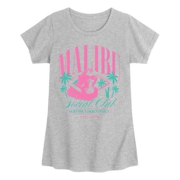 Barbie - Malibu Social Club - Youth Girls Short Sleeve T-Shirt