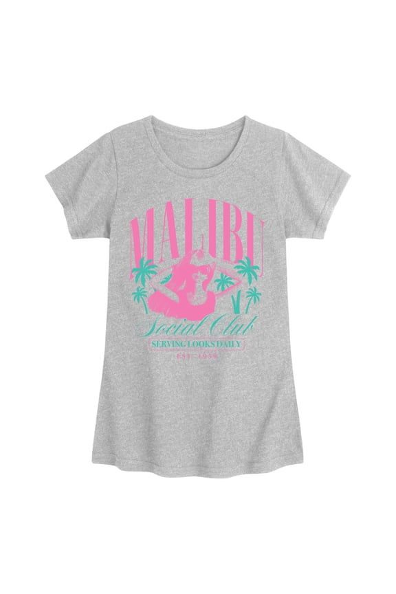 - Malibu Social Club - Youth Girls Short Sleeve T-Shirt