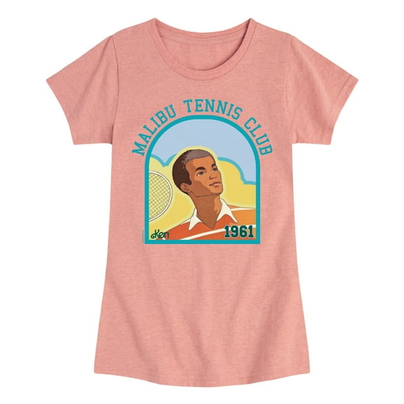 Barbie - Malibu Tennis Club - Girls Fitted Short Sleeve Graphic T-Shirt