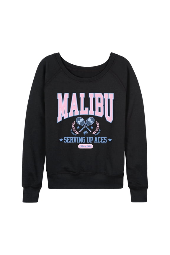 - Malibu Varsity - Women's French Terry Long Sleeve Pullover