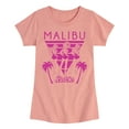 thumbnail image 1 of Barbie - Malibu Vibes - Classic Swimwear - Beaches - Toddler And Youth Girls Raglan Graphic T-Shirt, 1 of 1