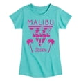 thumbnail image 1 of Barbie - Malibu Vibes - Classic Swimwear - Beaches - Toddler And Youth Girls Raglan Graphic T-Shirt, 1 of 4