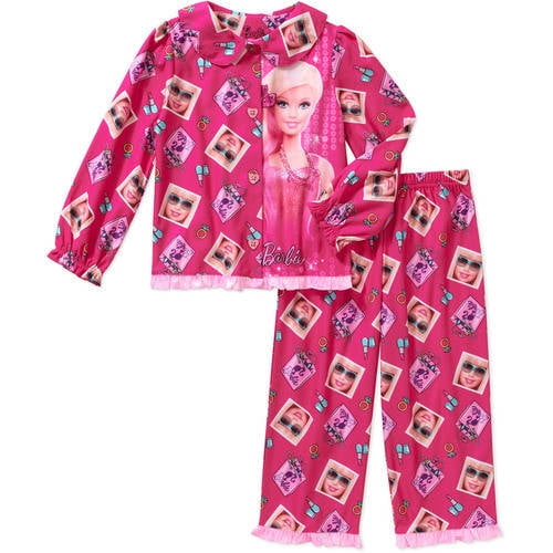 Barbie Mattel Barbie Toddler Girl Button Down Pajama S