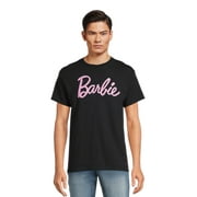 Barbie Mens Logo Graphic Tee with Short Sleeves, Sizes S-3XL
