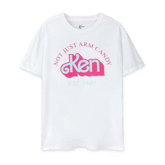 Barbie Mens White Short Sleeved T-Shirt