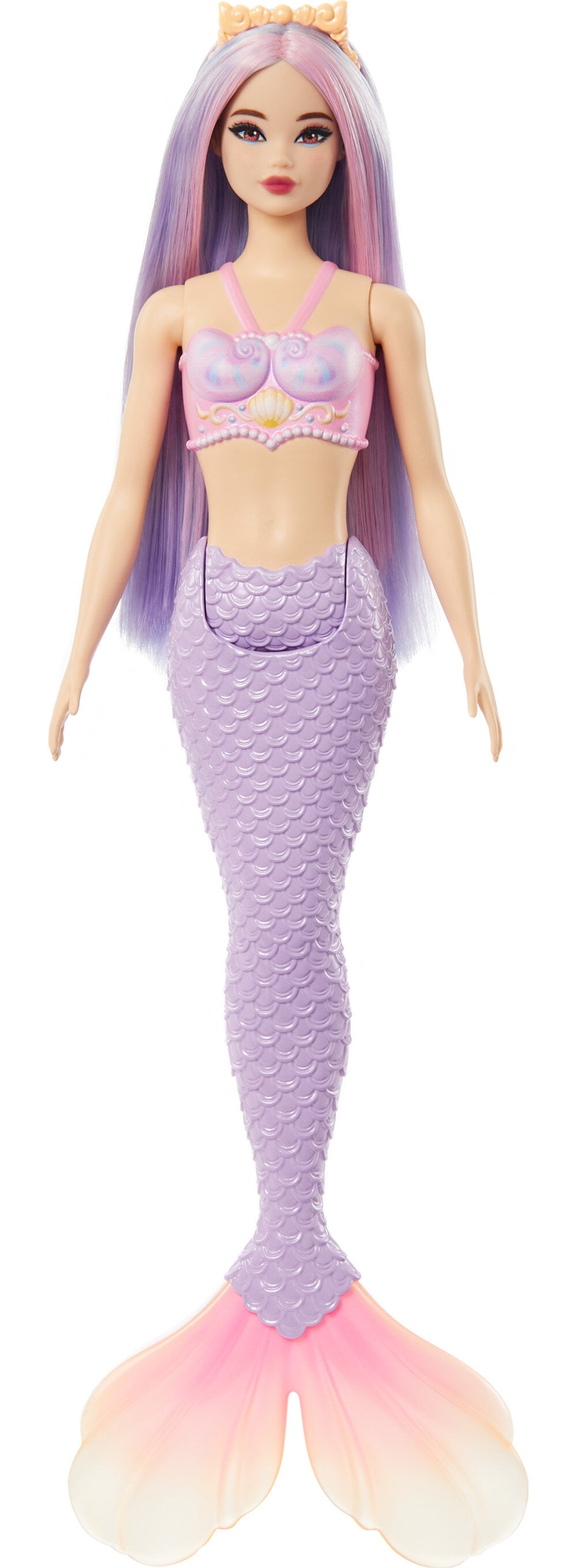 Barbie Mermaid Dolls with Colorful Hair, Tails and Headband Accessories 