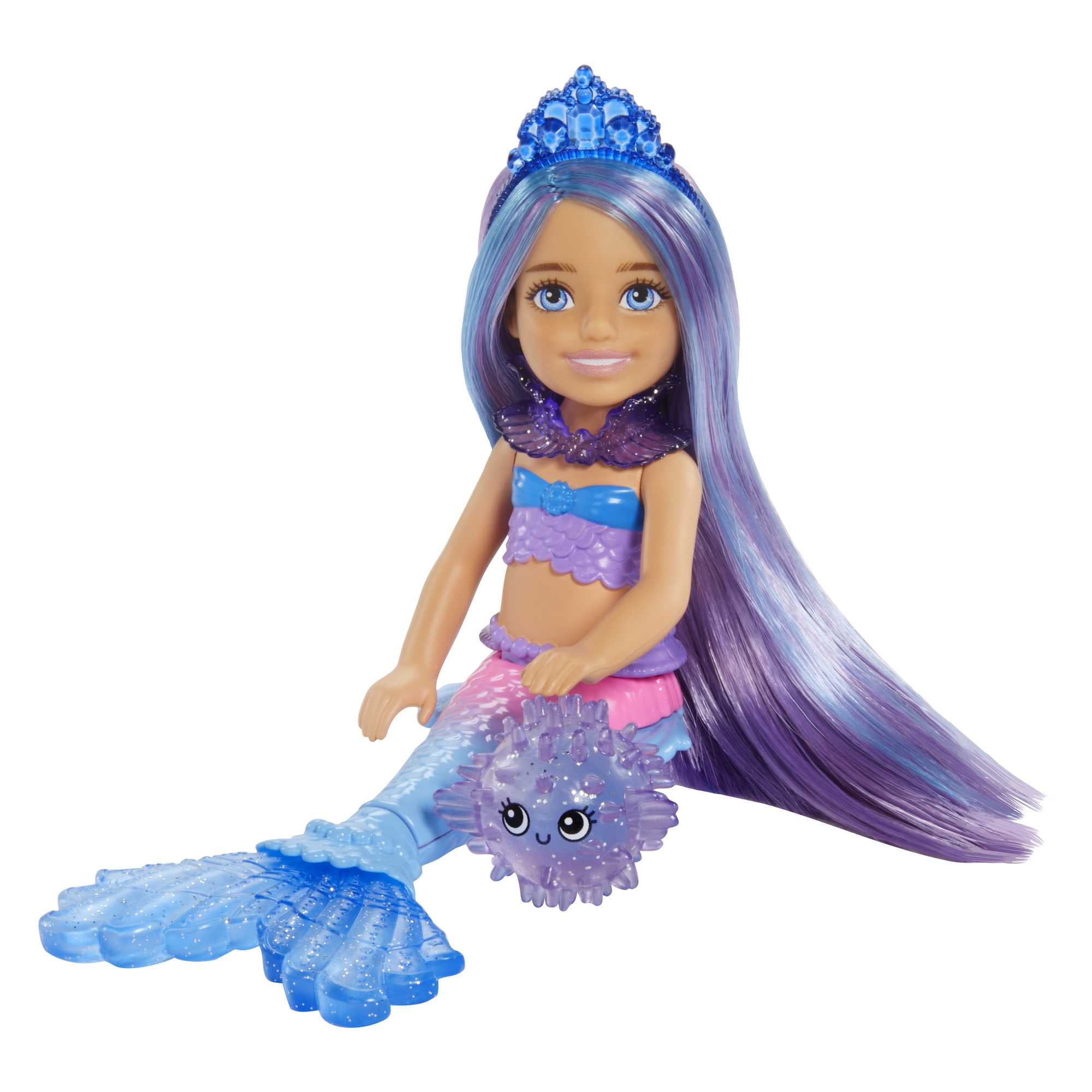 Barbie Chelsea Mermaid Power Doll with Ocean Pets, Treasure Chest