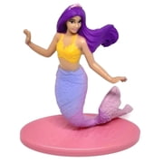 Barbie Micro Mini Doll - Rainbow Mermaid  Approximately 2.25" Tall  Sits on Its own Base  Great for Imaginative Play, Stocking Stuffers or Cake Decoration Toppers  Collect Them All!