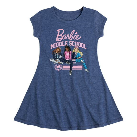 Barbie - Middle School Dolls - Toddler & Youth Girls Fit & Flare Dress