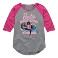 thumbnail image 1 of Barbie - Middle School Dolls - Toddler & Youth Girls Raglan Graphic T-Shirt, 1 of 5
