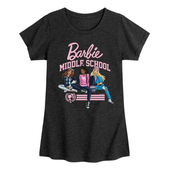 Barbie - Middle School Dolls - Toddler & Youth Girls Short Sleeve Graphic T-Shirt