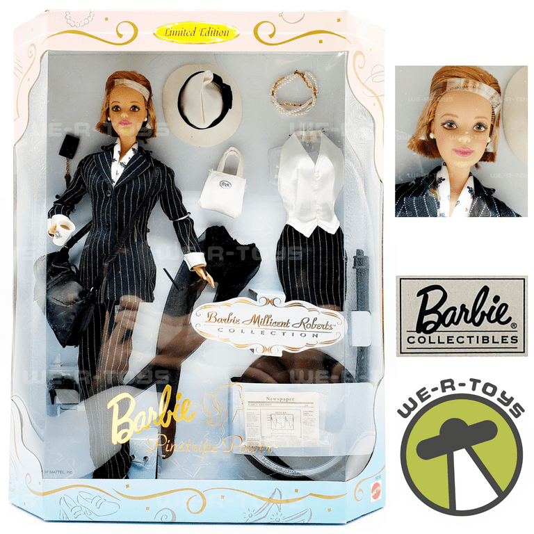 Barbie Millicent Roberts Pinstripe Power Doll & Extra