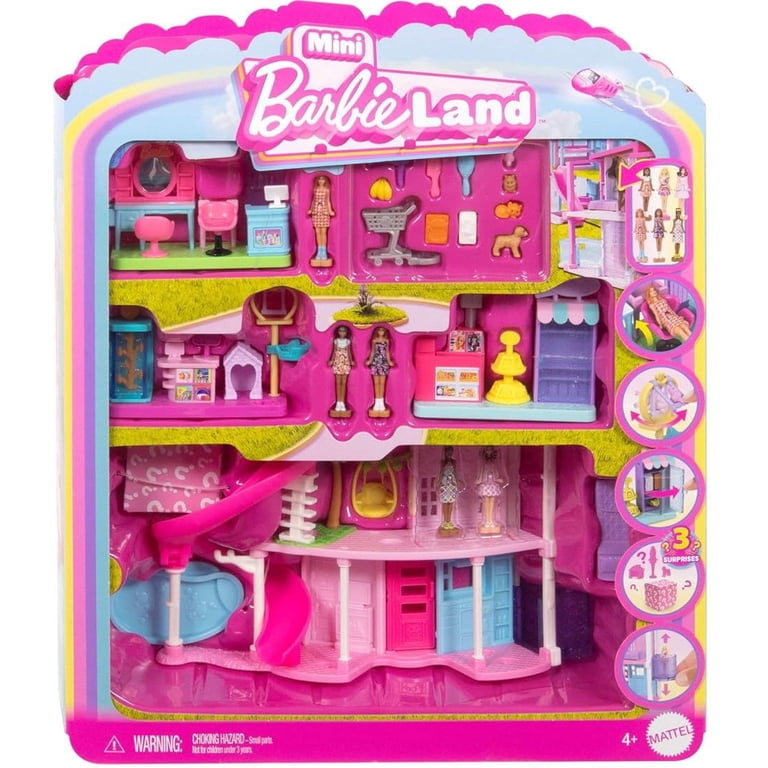 Mattel Barbie Mini Barbieland DreamHouse Playset with Dolls