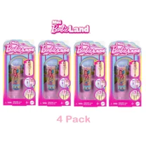 Barbie Mini BarbieLand Color Reveal Dolls, 1.5-inch Doll with Surprise Water Reveal (Styles May Vary) 4 PACK