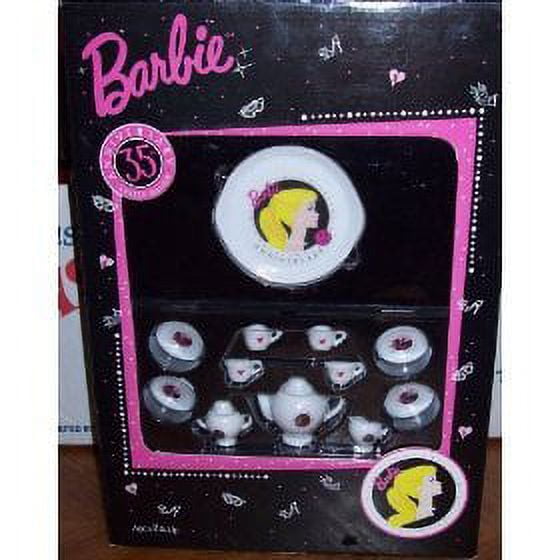 1994 Barbie Miniature Nostalgic China Tea Set 35th Anniversary Limited Edition