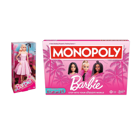 Barbie Monopoly Board Game & Doll Set, Ages 8 and Up