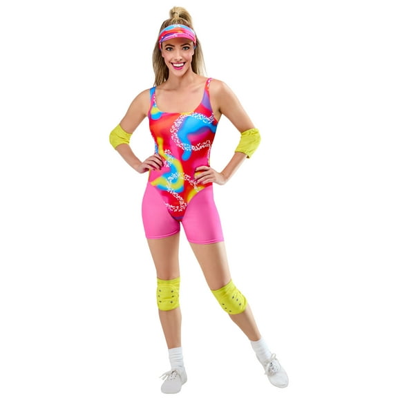 Barbie Movie Neon Rollerblading Barbie Costume for Adults by Rubies, Women's XS