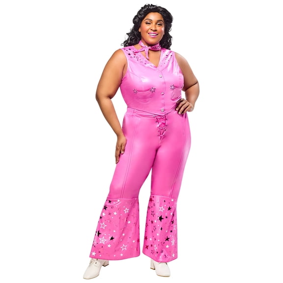 Barbie Movie Pink Cowgirl Barbie Costume for Adults by Rubies, Women's 2X