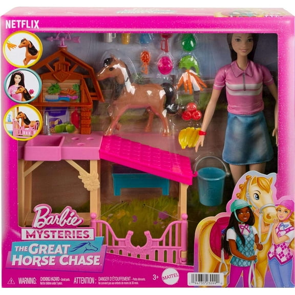Barbie Mysteries The Great Horse Chase Doll Playset