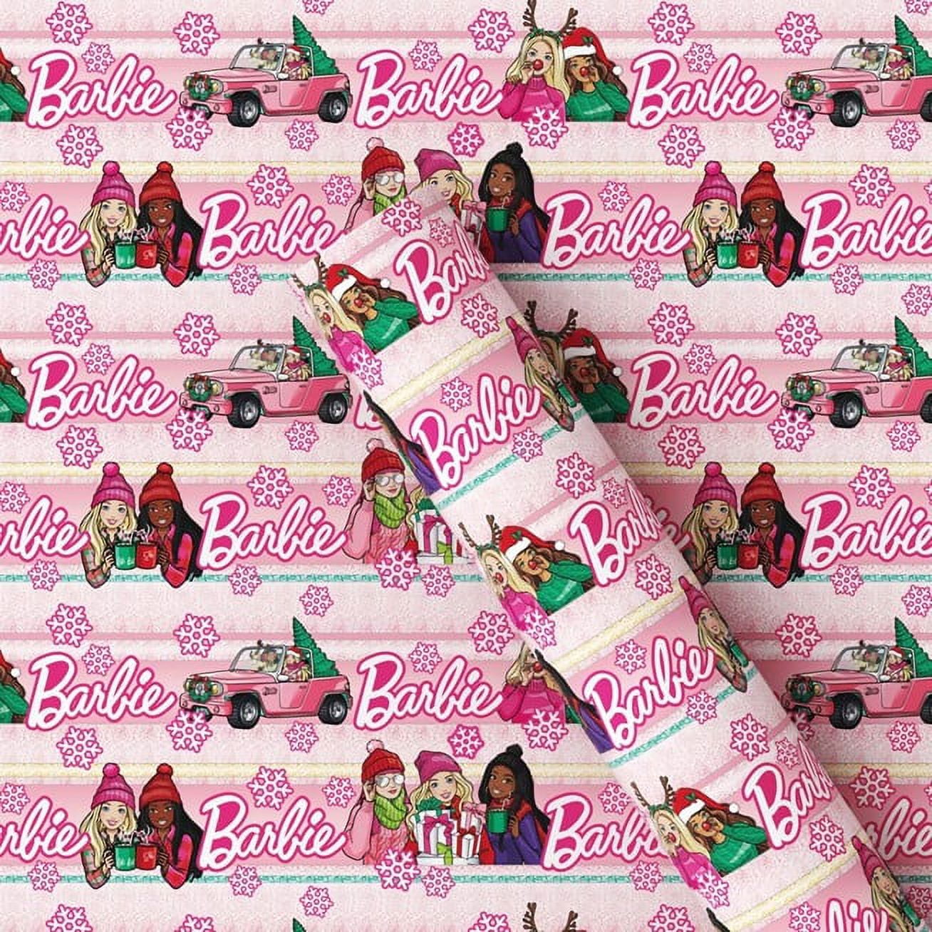 Barbie wrapping paper roll hotsell