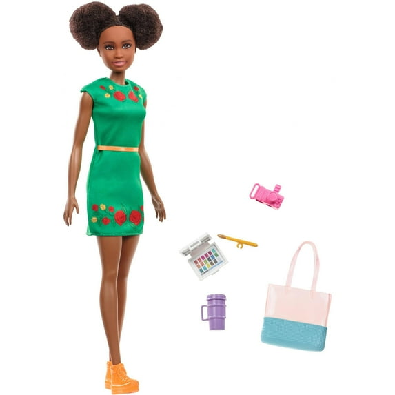 Barbie Nikki Travel Doll with 5 Tourist Themed Accessories