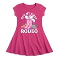thumbnail image 1 of Barbie - Not My First Rodeo Barbie - Youth Girls Fit And Flare Short Sleeve Dress, 1 of 4