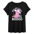 thumbnail image 1 of Barbie - Not My First Rodeo - Juniors Oversized Graphic T-Shirt, 1 of 4