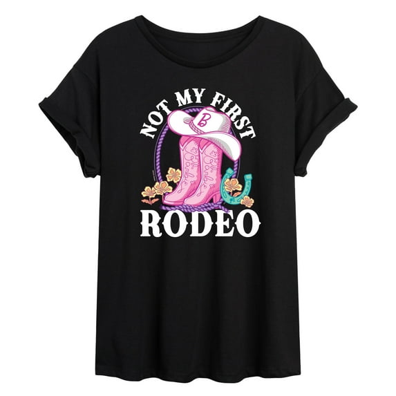 Barbie - Not My First Rodeo - Juniors Oversized Graphic T-Shirt