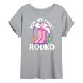 thumbnail image 1 of Barbie - Not My First Rodeo - Juniors Oversized Graphic T-Shirt, 1 of 4