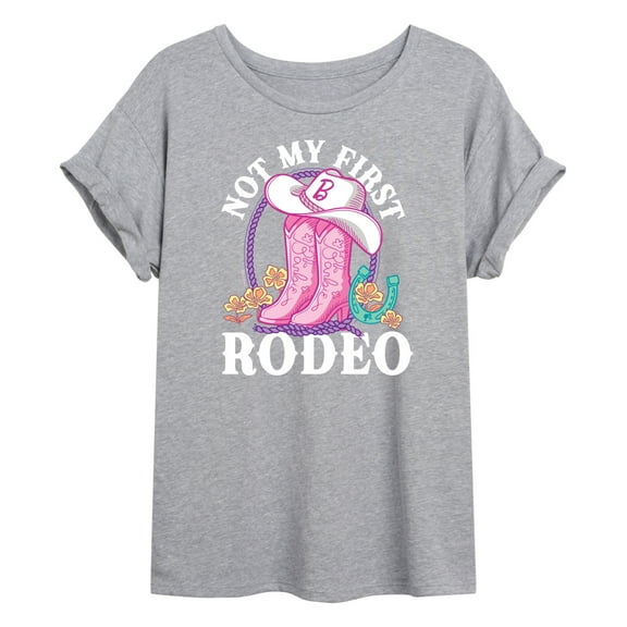 Barbie - Not My First Rodeo - Juniors Oversized Graphic T-Shirt