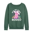 thumbnail image 1 of Barbie - Not My First Rodeo - Women's French Terry Long Sleeve Shirt, 1 of 4