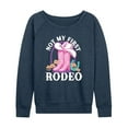 thumbnail image 1 of Barbie - Not My First Rodeo - Women's French Terry Long Sleeve Shirt, 1 of 4