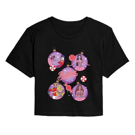 Barbie - Nutcracker Ornaments Cropped Graphic T-Shirt