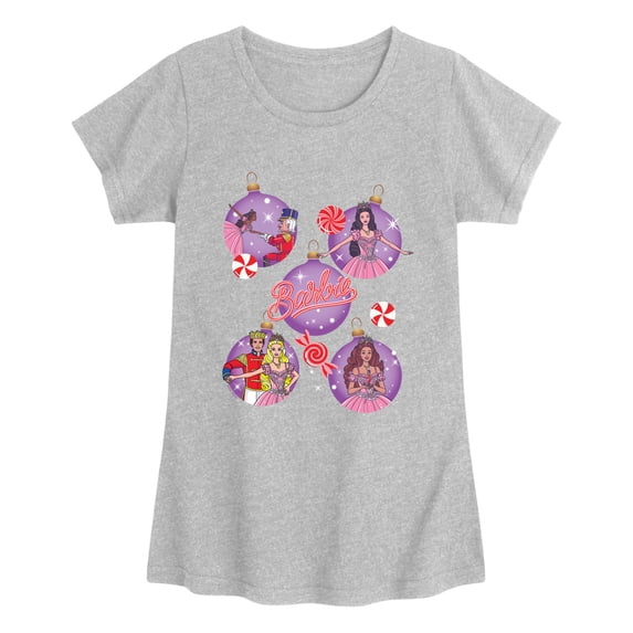 Barbie - Nutcracker Ornaments Fitted Short Sleeve Graphic T-Shirt