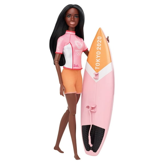 Barbie Olympic Games Tokyo 2020 Surfer Doll And Accessories