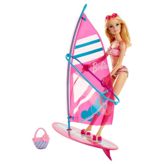 Barbie Let's Go Windsurf! & Doll Set 2013 Mattel CCV23