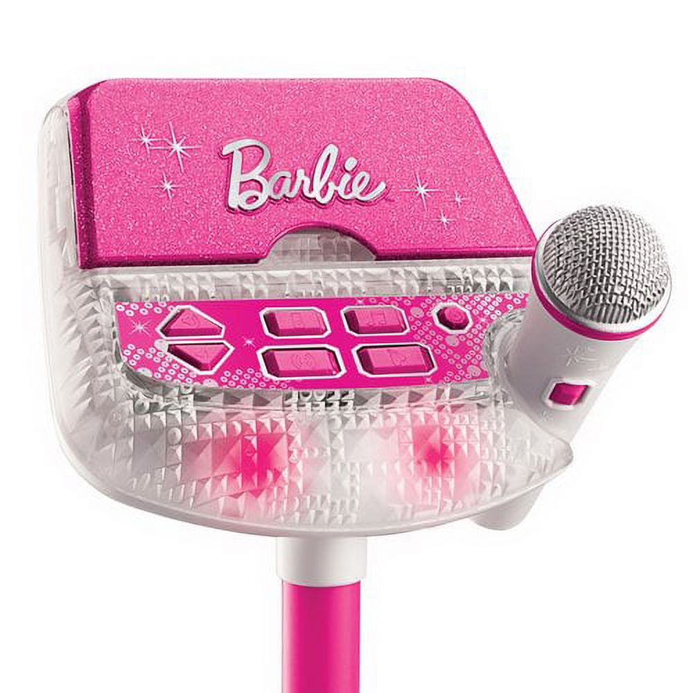 Microfono De Juguete Barbie Con Pedestal