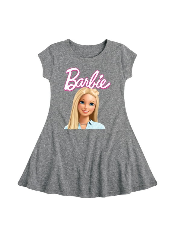 Barbie - Original Barbie - Doll - Toddler And Youth Girls Fit And Flare Dress